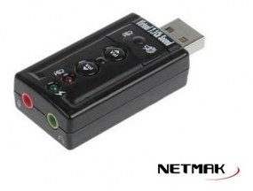 PLACA DE SONIDO NETMAK USB 7.1